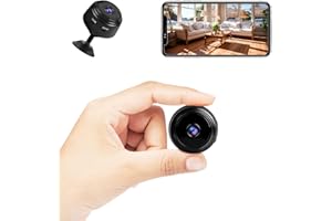 MCJ Mini WiFi Hidden Cameras Spy Cameras with Audio and Video Live Feed, HD 2K Home Security Cameras, Covert Baby Nanny Cam,Tiny Smart Cameras (A9)