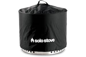 Solo Stove Bonfire Shelter - Weather-Resistant Round Cover for Solo Stove Bonfire Fire Pit and Accessories - PVC-Coated Polyester with Aluminum Reinforcement - Waterproof Year-Round Protection