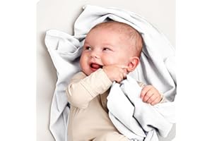 Bare Home Flannel Receiving Blanket, Premium 100% Cotton Flannel Receiving Blankets, 6-Pack Flannel Receiving Blankets, Hypoa