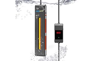 AQUASMITH Aquarium Heater,300W Fish Tank Heater,Suitable for 60-90 Gallon Fish Tank,Dual-chip Intelligent Temperature Control,Has a Variety of Intelligent Security Protection Functions