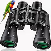 Sfeoot 20x50 High Powered Binoculars for Adults, Clear Durable Binoculars for Bird Watching Sightseeing Wildlife Watching Travel Hunting Football Games Stargazing with Carrying Case & Strap