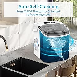 COWSAR Ice Maker Countertop, Portable Ice Machine