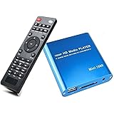 HD Media Player, AGPtek Mini 1080p Full-HD Ultra HDMI Digital Media Player for -MKV/RM- HDD USB Drives and SD Cards (Blue)