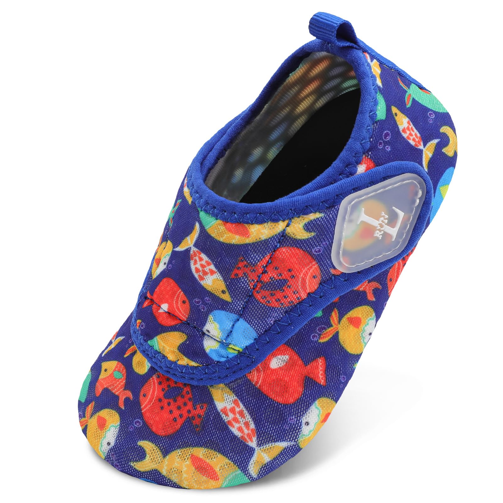 Photo 1 of L-RUN Baby Water Shoes for Boys Girls Quick Dry Beach Swim Aqua Sandals Toddler Summer Shoes Navy 3.5-4 Infant