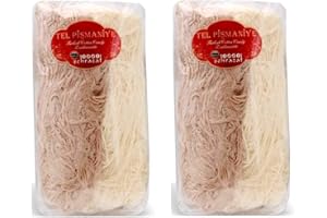 SEHRAZAT Turkish Cotton Candy, Traditional Floss Halva, Tel Pismaniye, 250g/8.8oz, Mixed Flavor, 2 pack