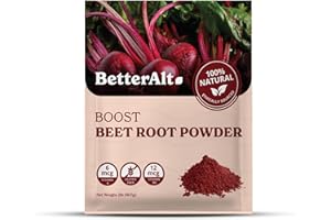 Better Alt Organic Beet Root Powder, USDA Certified - Nitric Oxide Supplement, Beet Juice Powder Superfood Beetroot Supplement, 225 Servings, 2 lb