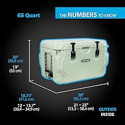 Lifetime 65 Quart Hard Cooler, High Performance Ice