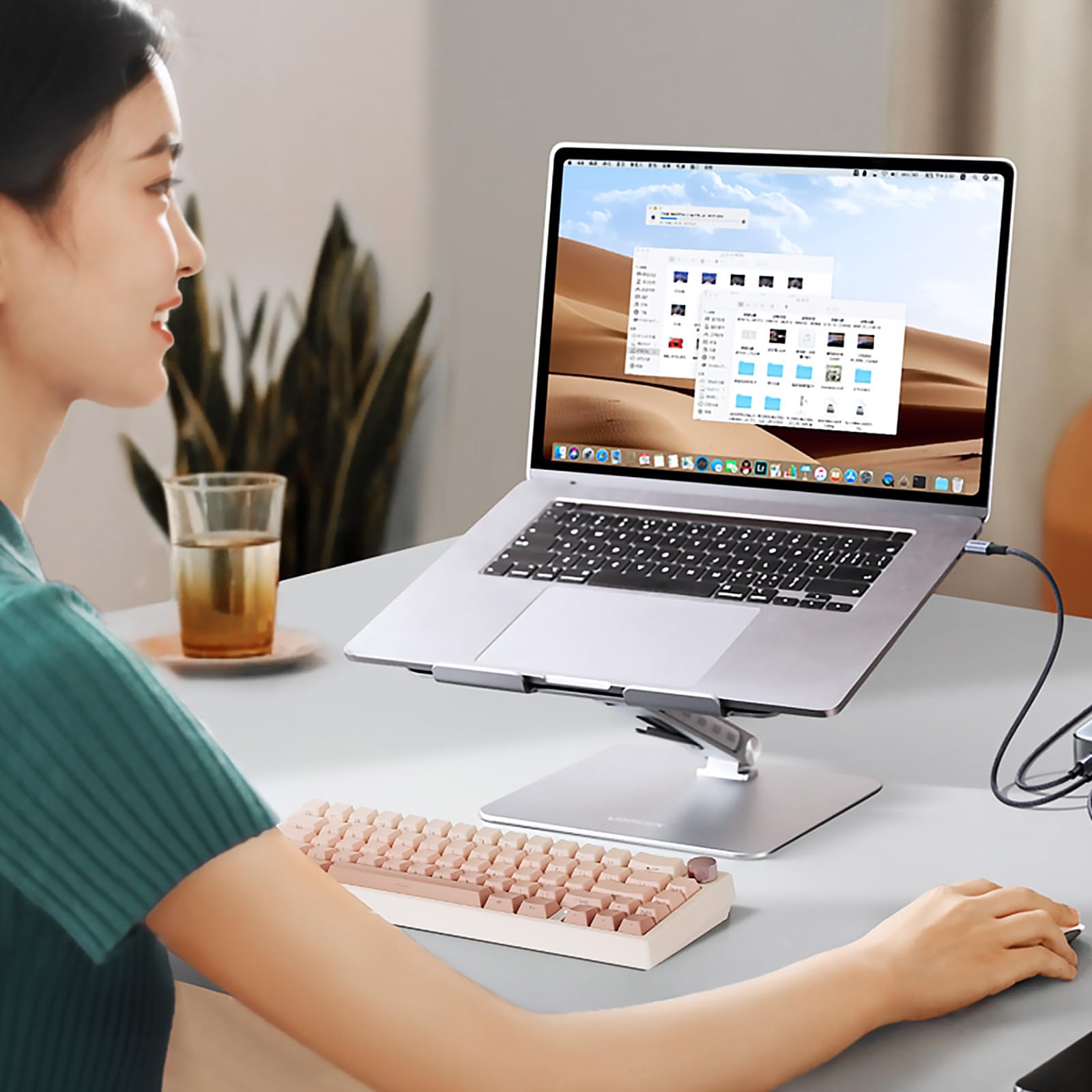 RisoPhy 60% Wireless Mechanical Keyboard, 2.4G/USB-C/Bluetooth Gaming Keyboard with LED Backlight/Gasket Mount/Red Switches/Metal Knob/Software