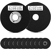 SI FANG 10 Pack 2 Inch Die Grinder Cut Off Wheels Mini Metal Cutting Disc 2'' x 1/16'' x 3/8'' Arbor Cutting Wheels for Angle