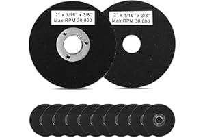 SI FANG 10 Pack 2 Inch Die Grinder Cut Off Wheels Mini Metal Cutting Disc 2'' x 1/16'' x 3/8'' Arbor Cutting Wheels for Angle Grinder Cut Off Tool Metal Steel Rotary Tool Accessories Drill Attachment