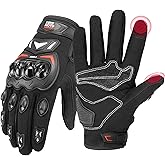 KEMIMOTO Motorcycle Gloves for Men, Touchscreen Cycling Gloves for Outdoor Sports On-Road Off-Road Mountain Motorcycle Motorcross Motorbike Dirt Bike Bicycle Racing ATV UTV