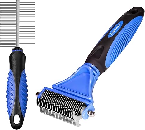 dog grooming comb with blade
