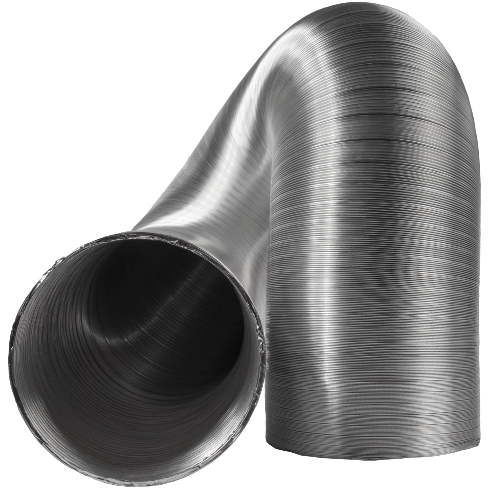 Repa Market Ø150 mm - 1.5m Ducting Pipe - Flexible Aluminum Tube - Aluminum Air Conditioner Hose - Spring Steel Wire Hose - Kitchen Exhaust Pipe 150mm Ducting, Tumble Dryer, Gas Cooker, Extractor Fan — image 1