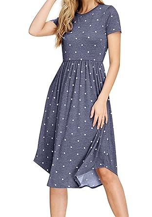 Blue Polka Dot Dress