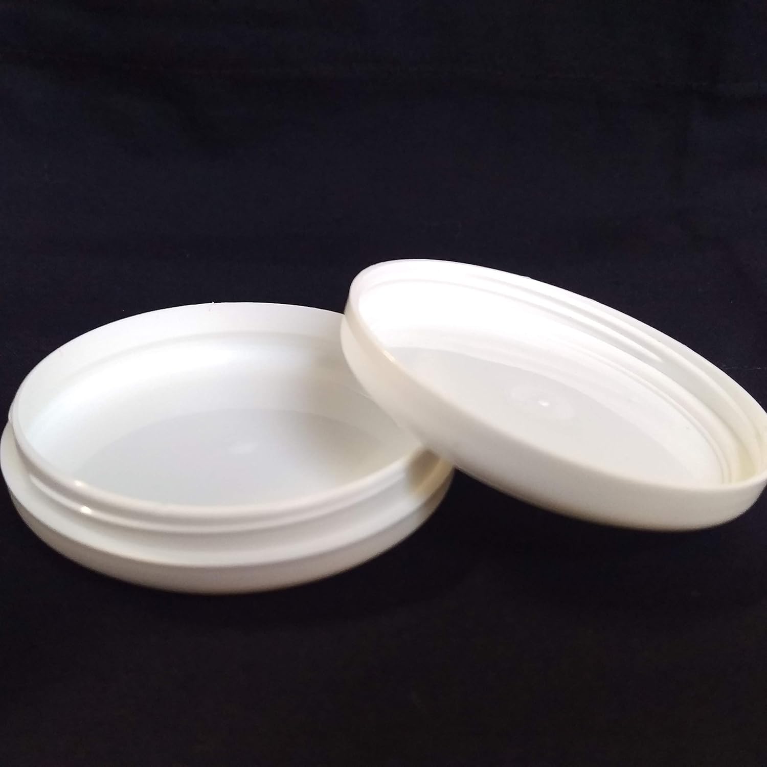 3 x 25ml Empty White Plastic Jars Low Profile - Only 17mm High - Large Letter - (Cosmetic/Cream/Sample Squat Plastic Pot) - Image 4