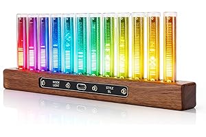 Sanpyl LED Music Spectrum Display, Home Audio Spectrum Analyzer Dynamic Display, Wireless Music Rhythm Light Bar with 12 Ligh