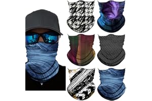 Sidasion Neck Gaiter Mask,UV Protection Bandana Gator Face Cover Covering Mask,Tube Scarf,Neck Warmer Balaclava,Headband