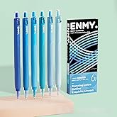 ENMY Acrylic Fineliner Pen, 6Pcs Aesthetic Colors 0.6mm Fine Point Retractable Markers, Colorful Drawing Pen for Journaling, 