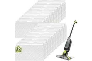 LYJHKJ 30 Pack Vac Mop Pads Refills for Shark VACMOP VM252 VM250 VM200, Hard Disposable Vacuum Mop Replacement Pads