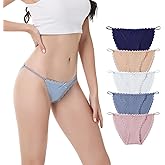 Camelia Womens Underwear string Bikini Microfiber stretch Lace Panties 5-6 Pack Sexy Briefs USA