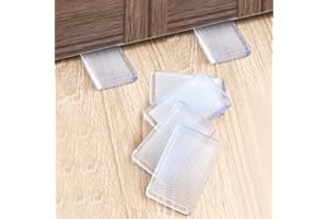 Tahikem 8 Pcs Plastic Clear Table Shims, Level Wedge for Home Furniture, Have Extreme Weight Capacity, Weather Resistant, Levelers for Wobbly Uneven Floors Fixing Toilet Leveling (Transparent)