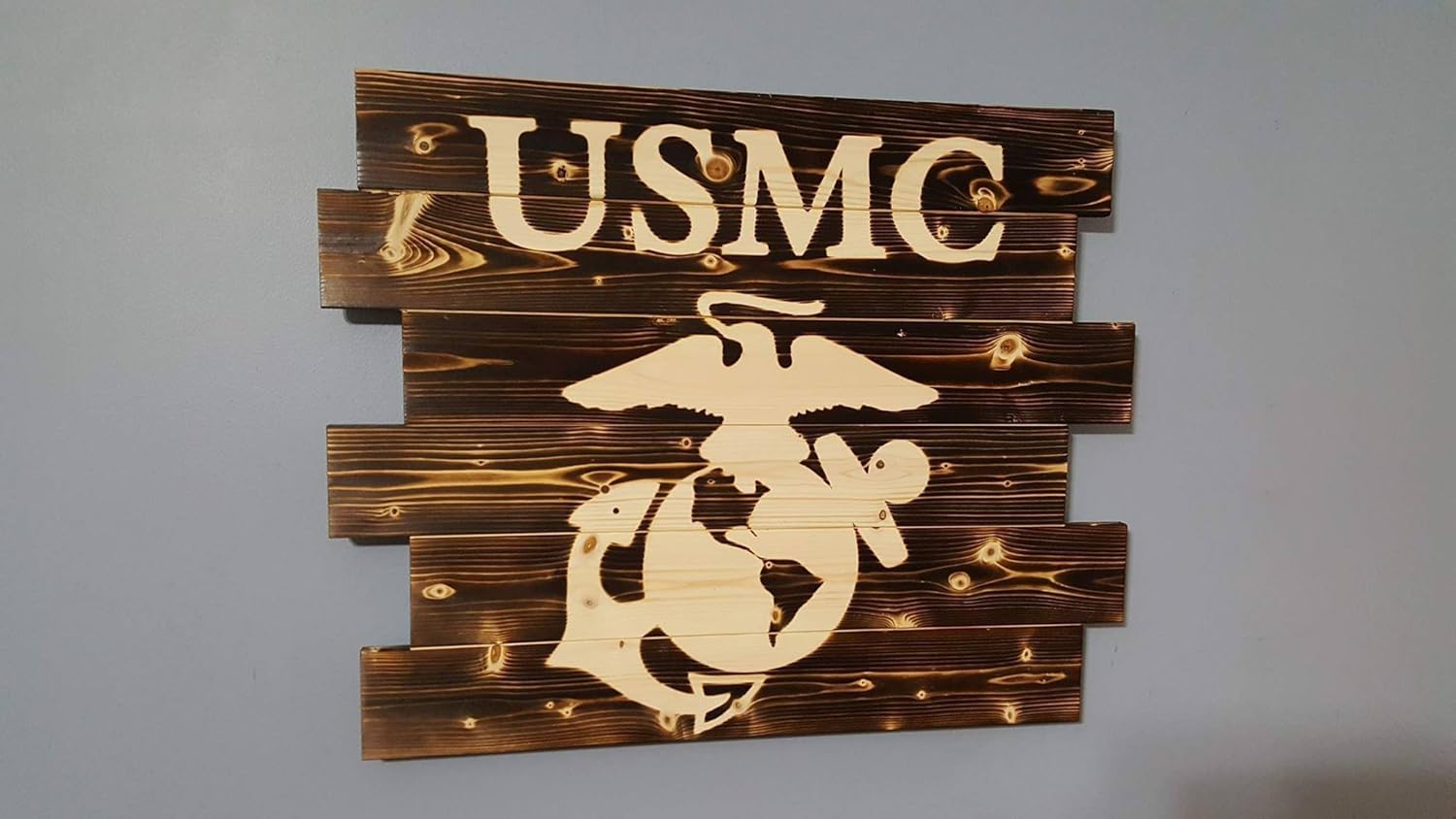United States Marine Corps Rustic Wall Art Handmade
