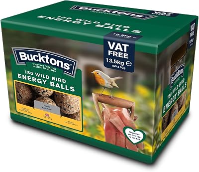 Bucktons Fat Balls Green Pack of 150 High Energy Suet Bird Feed Bucktons