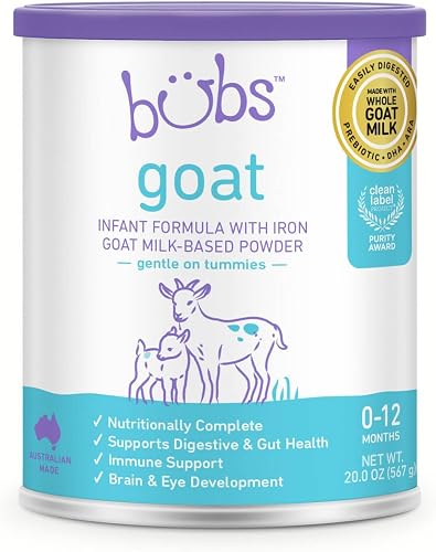 Bubs fórmula de leche entera de cabra con hierro, 0 a 12 meses — Alimentación