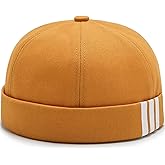Glamorstar Dome Brimless Hats for Women Men Sailor Docker Beanie Cap Hip Hop Hats