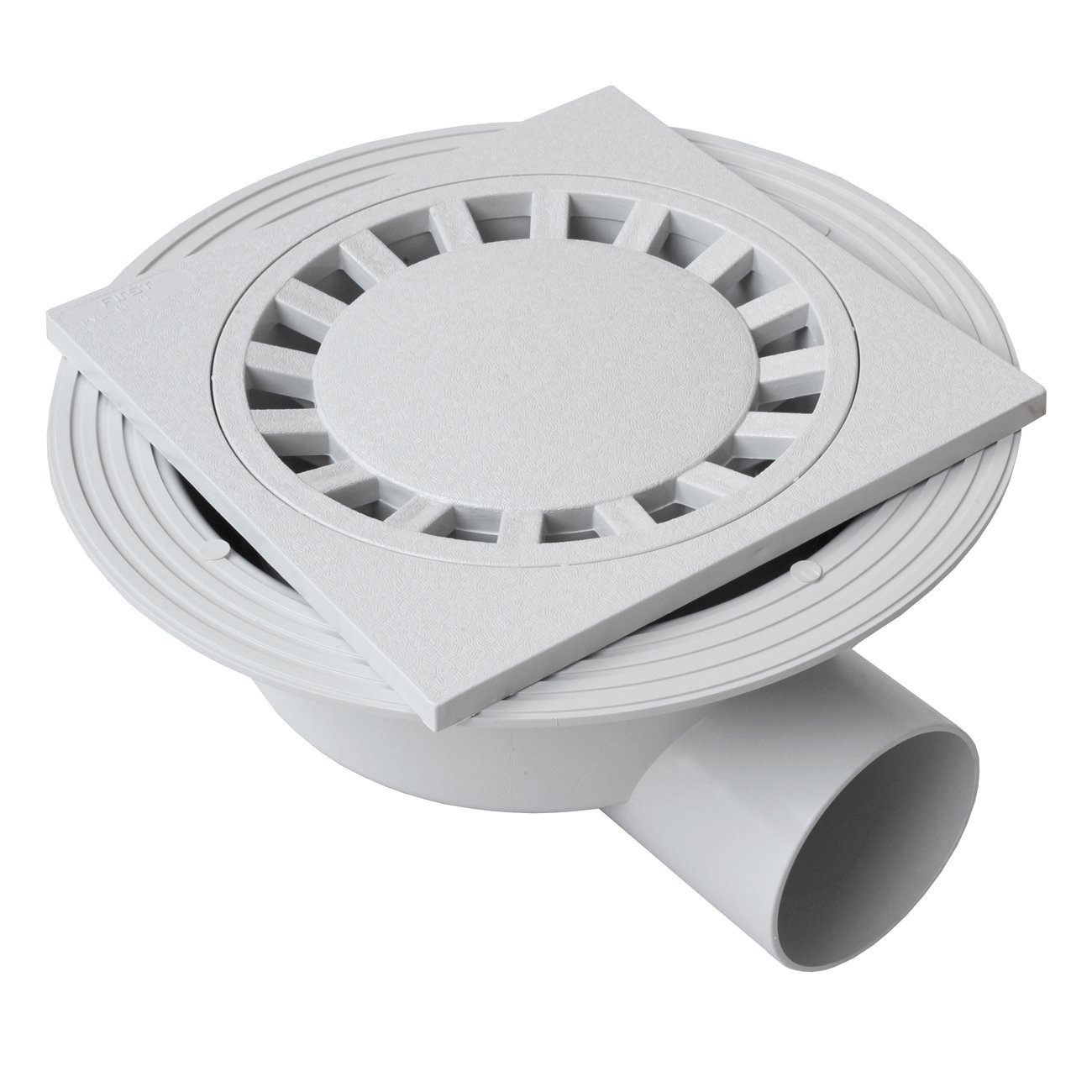 First Plast chpvcbo2080g-y Manhole Cover syphom in PVC, Grey, 200 x 200 mm