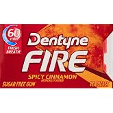 Dentyne Fire Sugar Free Gum Spicy Cinnamon