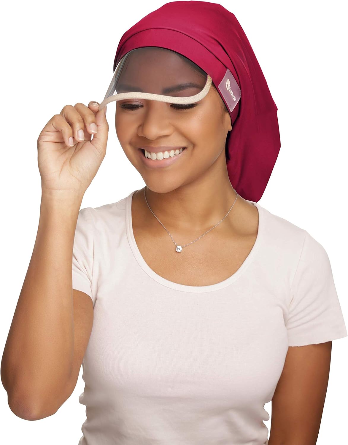 Hairbrella XL Women’s Rain Hat, Waterproof, Sun Protection, Satin-Lined, Packable, for Voluminous and Long Hair (Teal, XL): Clothing