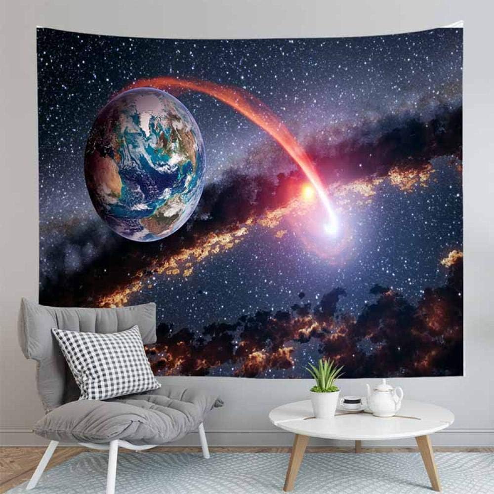 Amazon Co Jp 宇宙星空銀河宇宙タペストリー壁掛けブラックホールアートタペストリー寮装飾背景タペストリー 51x59inch 130x150cm ホーム キッチン