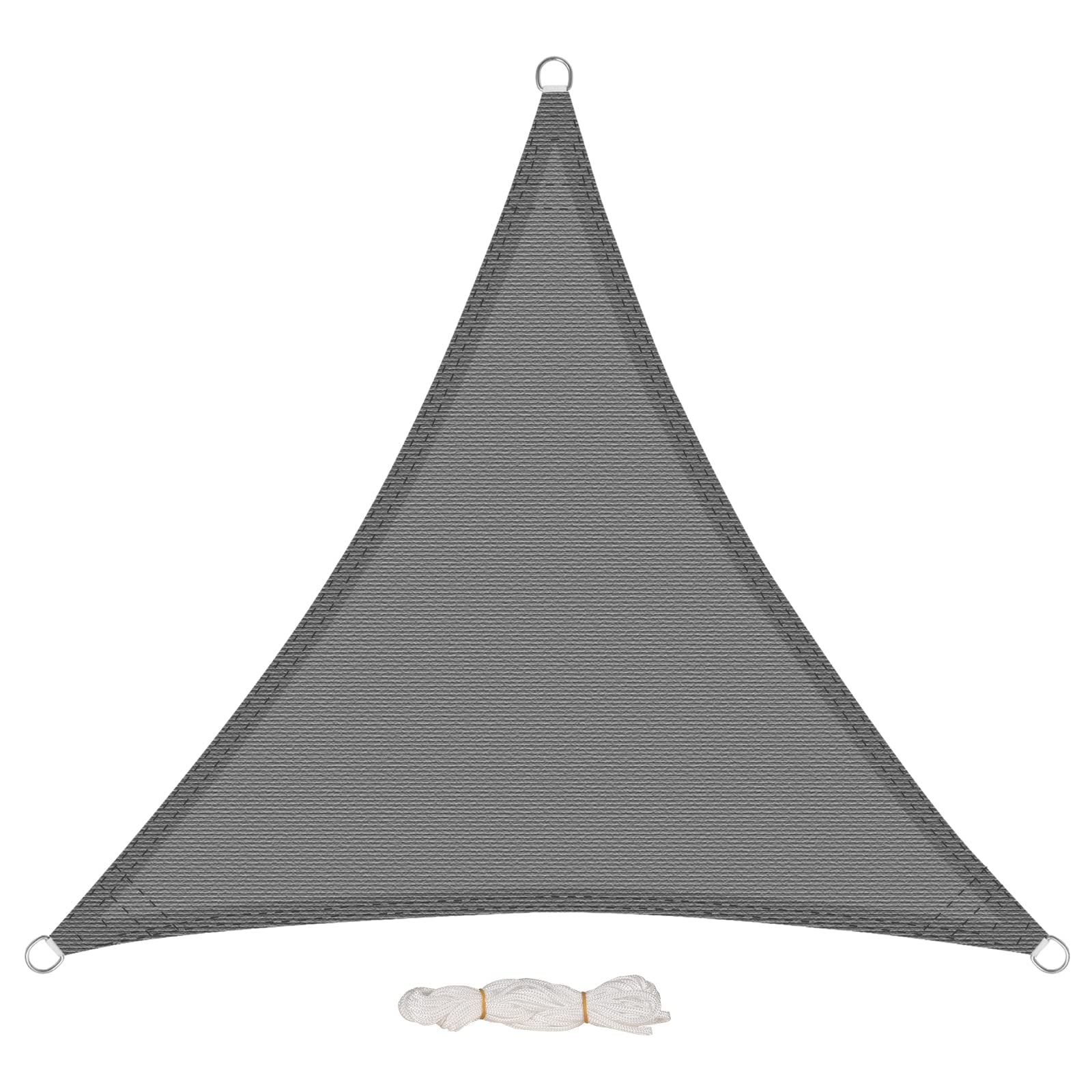 EUGAD Sonnensegel 200g/m² inkl Befestigungsseile Premium HDPE Wetterbeständig Atmungsaktiv Dreieck rechtwinklig,luftdurchlässig, wasserdurchlässig, für Terrasse, Garten, Balkon, Camping