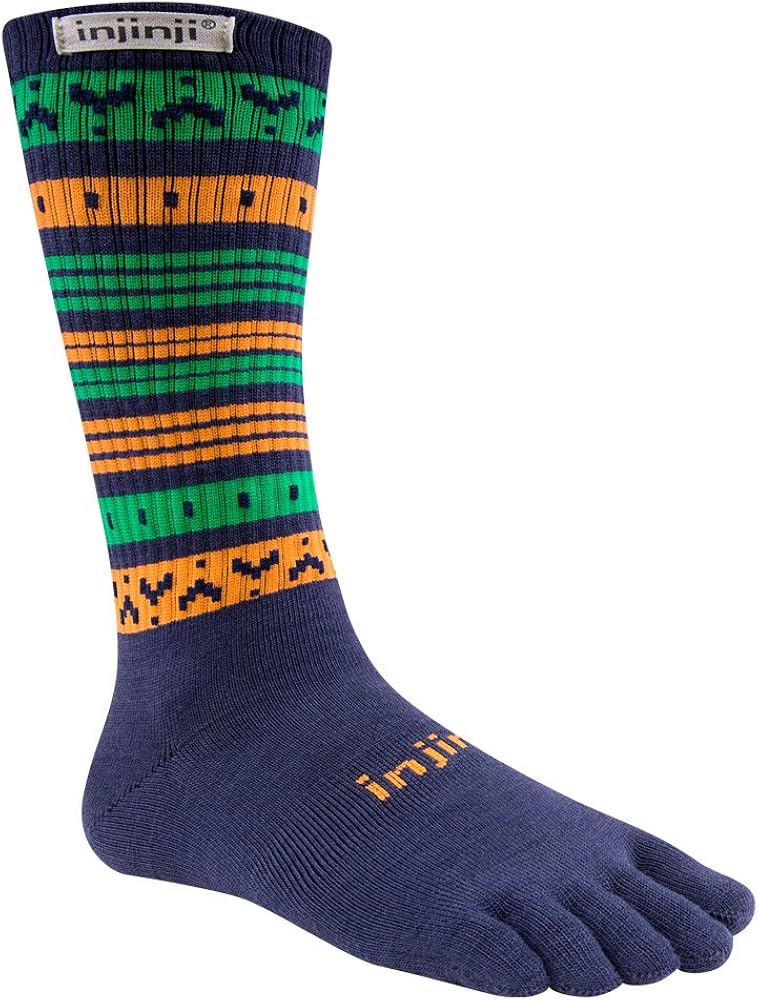 Injinji original outdoor 2.0 merino wool unisex toe socks, Mojave L (44