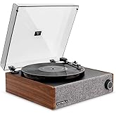 Victrola Eastwood LP – Bluetooth Record Player – 3-Speed Turntable, Audio Technica AT-3600L MM Cartridge, Vinyl Stream Bluetooth Output, Anti-Skip Floating Speaker System, RCA & 3.5mm Output (Walnut)