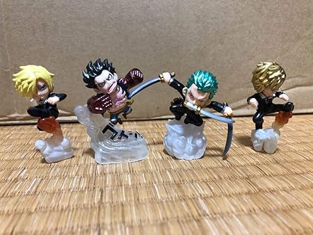 Amazon ワンピース フィギュア ギア4 ゾロ サンジ 4体セット メタリック ドレスローザ フィギュア ドール 通販