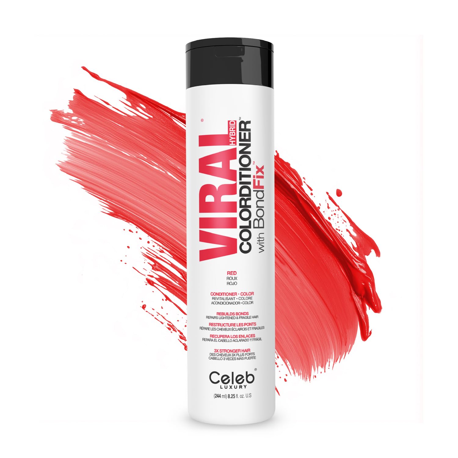 Celeb Luxury Conditioner + Colour Hybrid 244ml - Red
