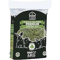 Timothy Hay 6.25 lb. by Stoter Farms, 100% Canadian. Hay for Rabbits Guinea Pigs Chinchilla and Other Small Pets