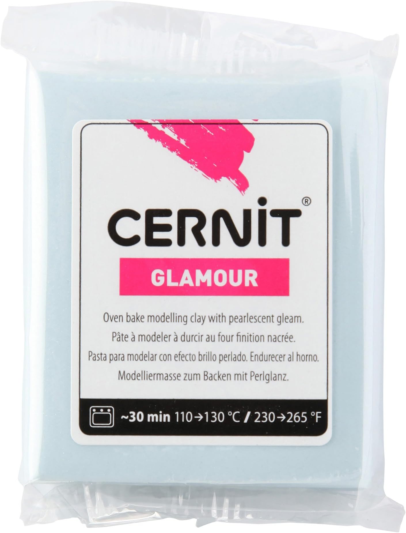 Cernit 1-Piece Clay GLAMOUR 56 G BLUE, Blue