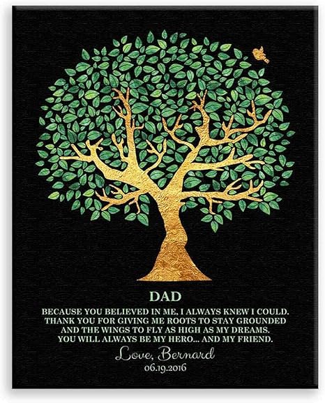 personalized dad canvas