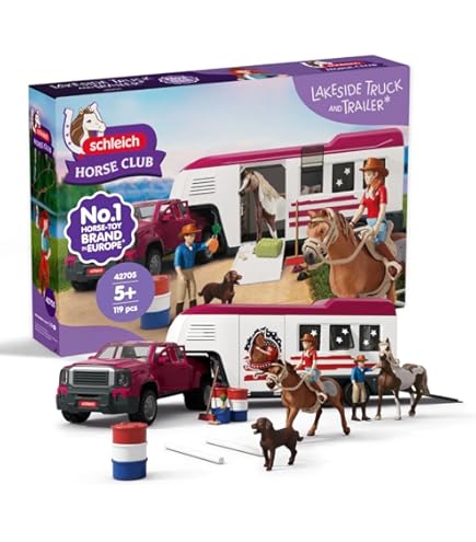 Schleich Horse Club 72180 Exclusive – Yegua Lipizzaner, Figura De Caballo Realista Pintada A Mano, Juguete Coleccionable Para Juego Imaginativo