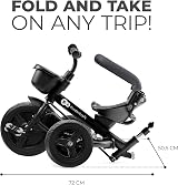 Kinderkraft AVEO Tricycle 9 Months to 5 Years Adjustable Handle Gray view 3