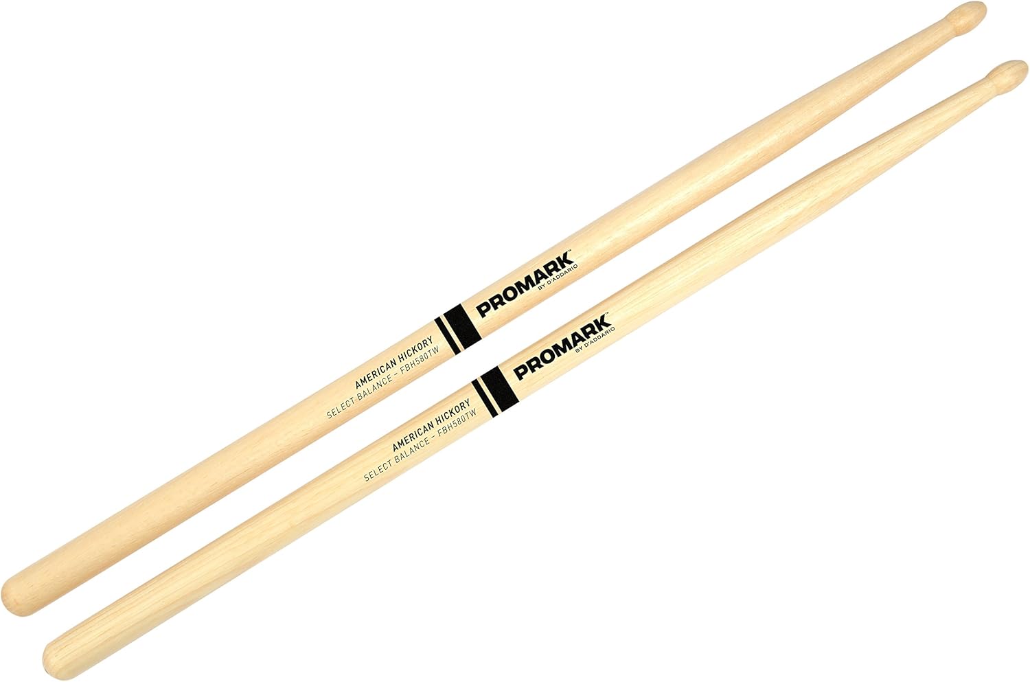 Promark Select Balance Forward Balance Drum Sticks, Wood Tip, .580