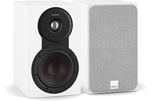 DALI SONIK 1 Premium Passive Hi-Fi Bookshelf Speakers, 2-Way Design with 5.25″ Woofer & 1.1″ Soft Dome Tweeter, White