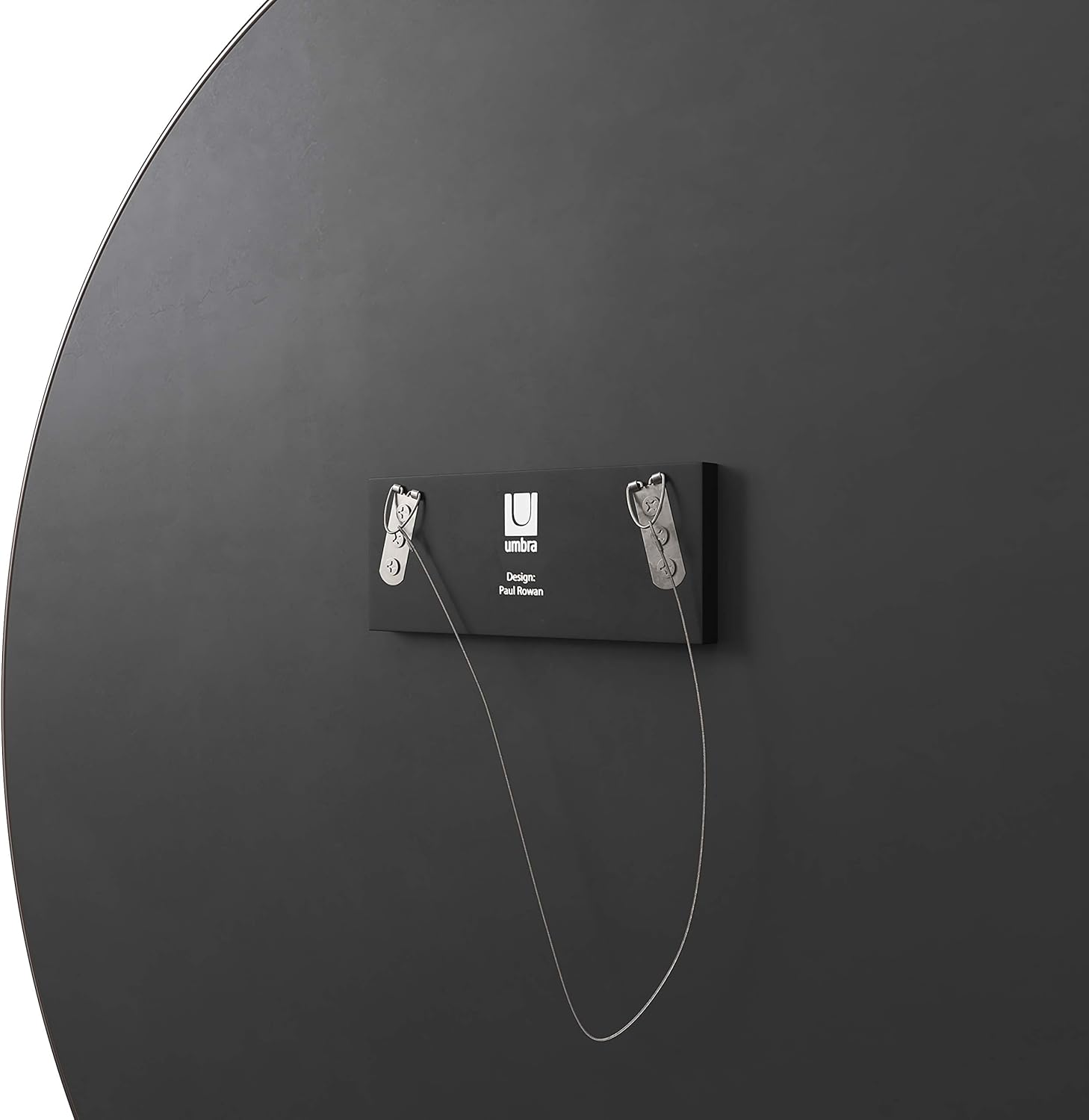 Umbra, Titanium Hubba 34 Inch Round Entryways, Bathrooms, Living Rooms and More, Doubles as Wall Art, 34-Inch Circle Mirror, Finish: Home & Kitchen