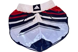 adidas Kickboxing Shorts KB K1- Quick Dry and Moisture Wicking Training Shorts Men & Women, MMA, Muay Thai, Boxing, ADIKBK2 (US, Alpha, Large, Regular, Regular, Red/White/Red)