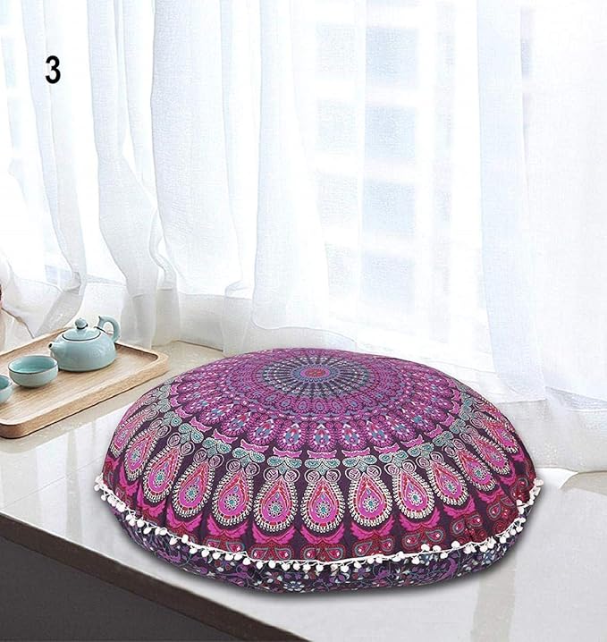 Amazon Com Mandala Floor Pillow Cushion Seating Throw Cover