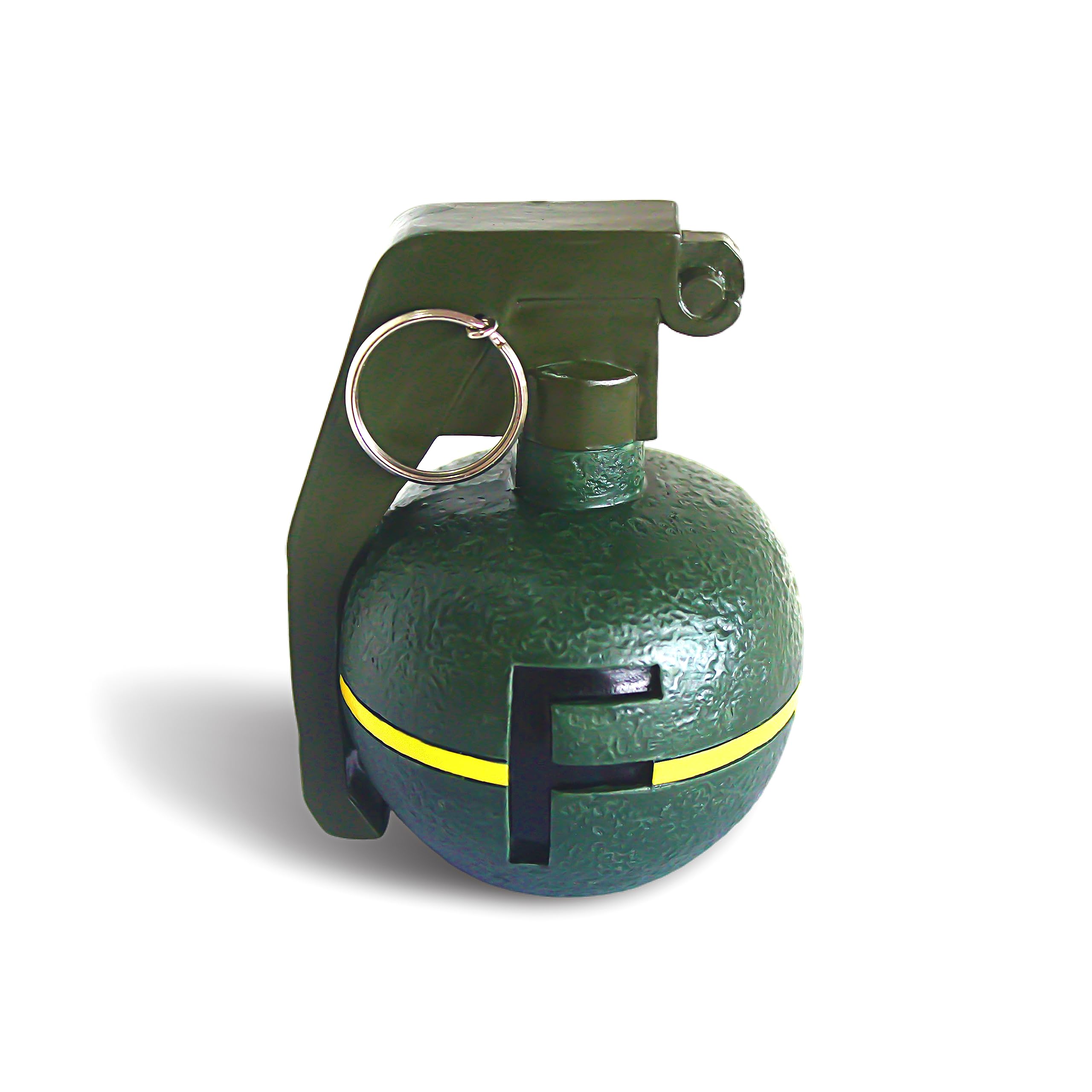 MillMB Initial Bomb Grenade Green Humor Decor with Ball Functional and Stylish Office Gift for Co-Worker, Boss, Student with Letter Desk Decor (F)