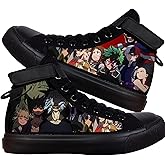 KPOP Mha Anime Shoes Merch Deku Bakugou Patterns Printing Sneakers Anime Cosplay High-Top Shoes